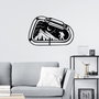 Wallity Camp Life Accesorio de Pared de Metal Negro